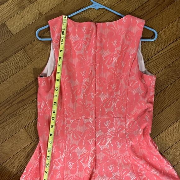 American Living Pink Lace Fit & Flare Dress - Picture 13 of 16